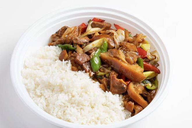 扒肘子盖饭 / Braised Pork Elbow Rice